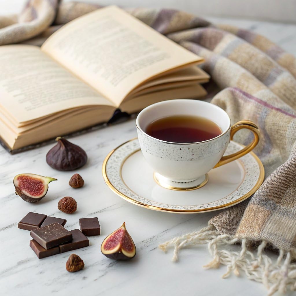 OSULLOC Fig Chocolat Black Tea (Juicy Fig & Chocolate flavor), Fruit Tea Blend, Premium Tea bags from Jeju Isalnd, 20 tea bags