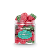Candy Club Gourmet Gummy Sour Strawberries, Gluten Free, Sweet, Sour, and Chewy Fruit Treats for Gifts, Parties, Snacks, Candy Buffets, etc. - 7oz Jar