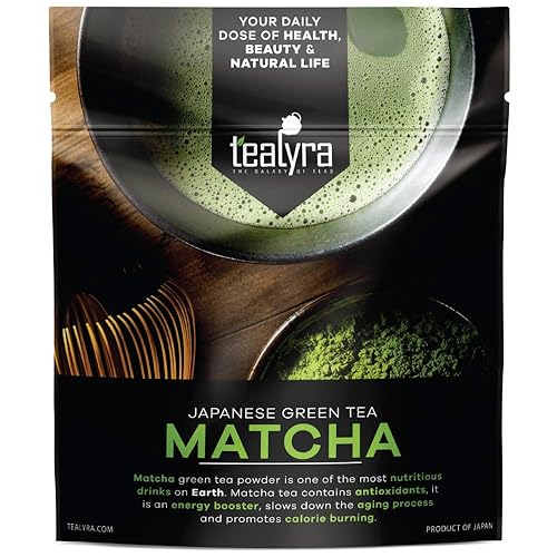 Tealyra - 8oz - Japanese Premium Matcha Green Tea Powder - Quality - Izu peninsula, Tokyo - Best Healthy Drink - 220g