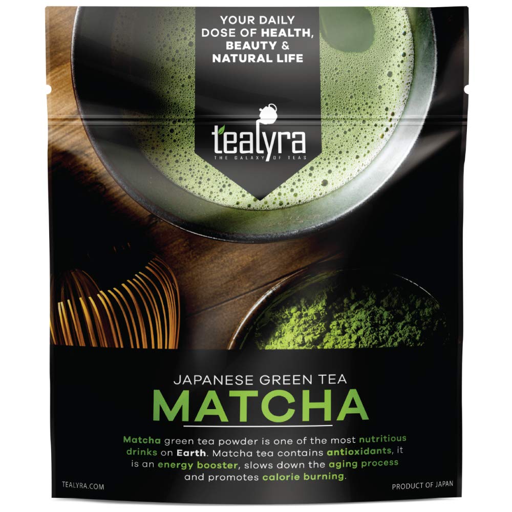 Tealyra - 3.50-ounce - Samurai Ceremonial Grade Japanese Matcha Green Tea - Best Pure Matcha Powder - Kyoto, Japan - Best Healthy Drink - Hight
