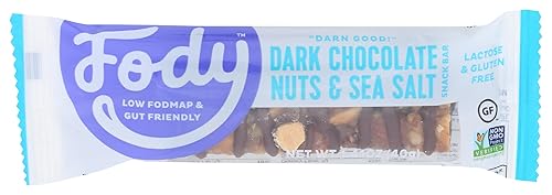 Fody Food Company Dark Chocolate Nuts & Sea Salt Snack Bar, 1.41 OZ