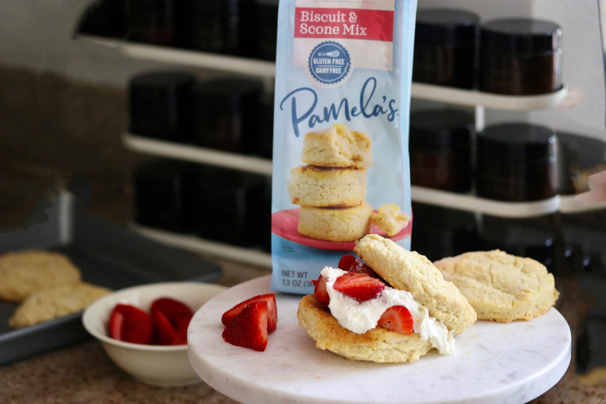 Pamelas Biscuit and Scone Mix, 13 Ounce - 6 per case.