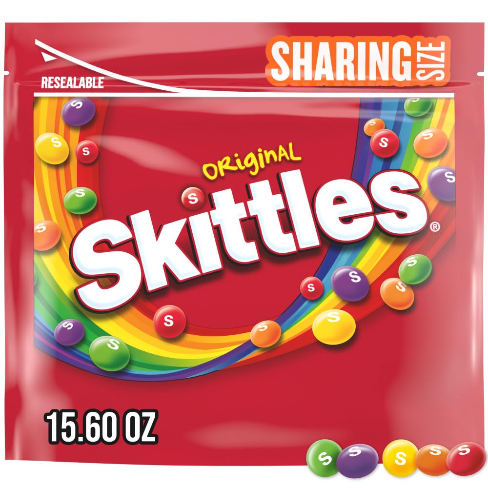 Skittles, Original Chewy Summer Candy Sharing Size, 15.6 Ounce