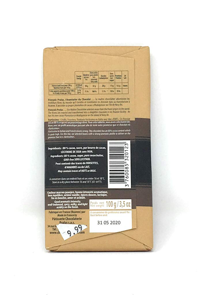 Francois Pralus Fortissima 80%, 1 EA