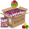 Ceres Gourmet Fruit Flavor Soft Candy Jelly, 24 Pack (2.8 oz Each), Assorted Apple Orange Strawberry Gummy Candy with Fruit Juice, Bulk Candy Soft