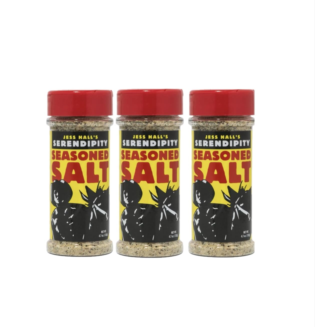 Jess Hall’s Serendipity Seasoned Salt - All Purpose Seasoning for Chicken, Steak & Fries - Restaurant-Style Flavor at Home - Garlic Herb Blend - 4.7