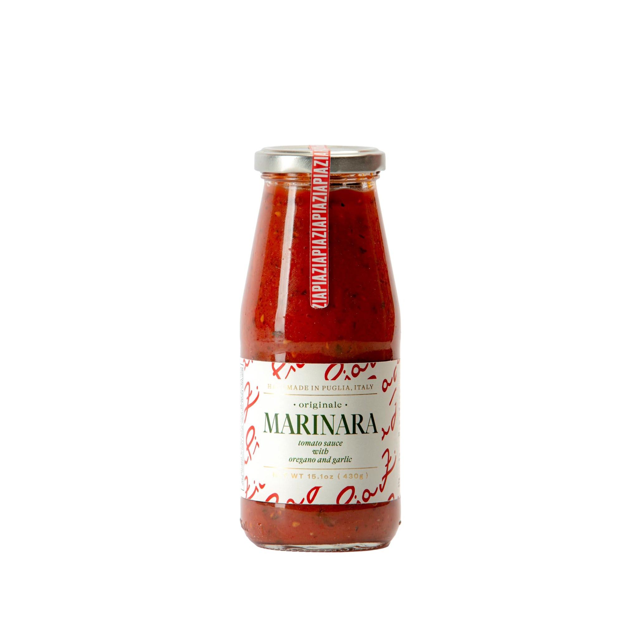 Zia Pia Marinara Tomato Sauce - 15.1 Ounce | Authentic Italian Pasta Sauce | Small Batch | Made in Italy |