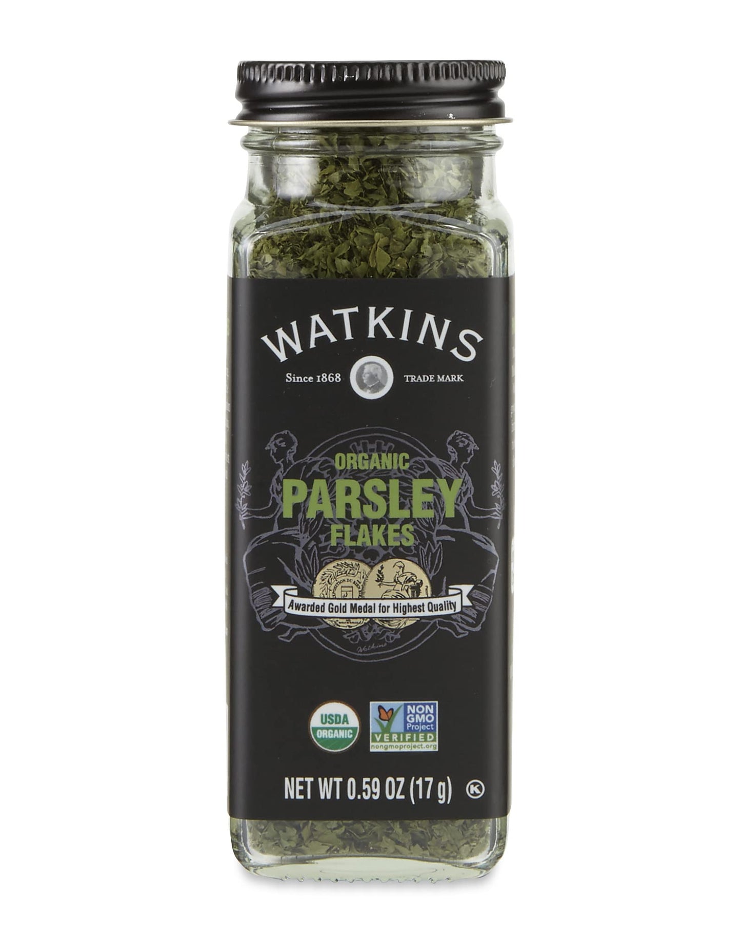 Watkins Gourmet Organic Spice Jar, Parsley Flakes, Non-GMO, Kosher, 0.59 Ounce Jar, 1-Pack