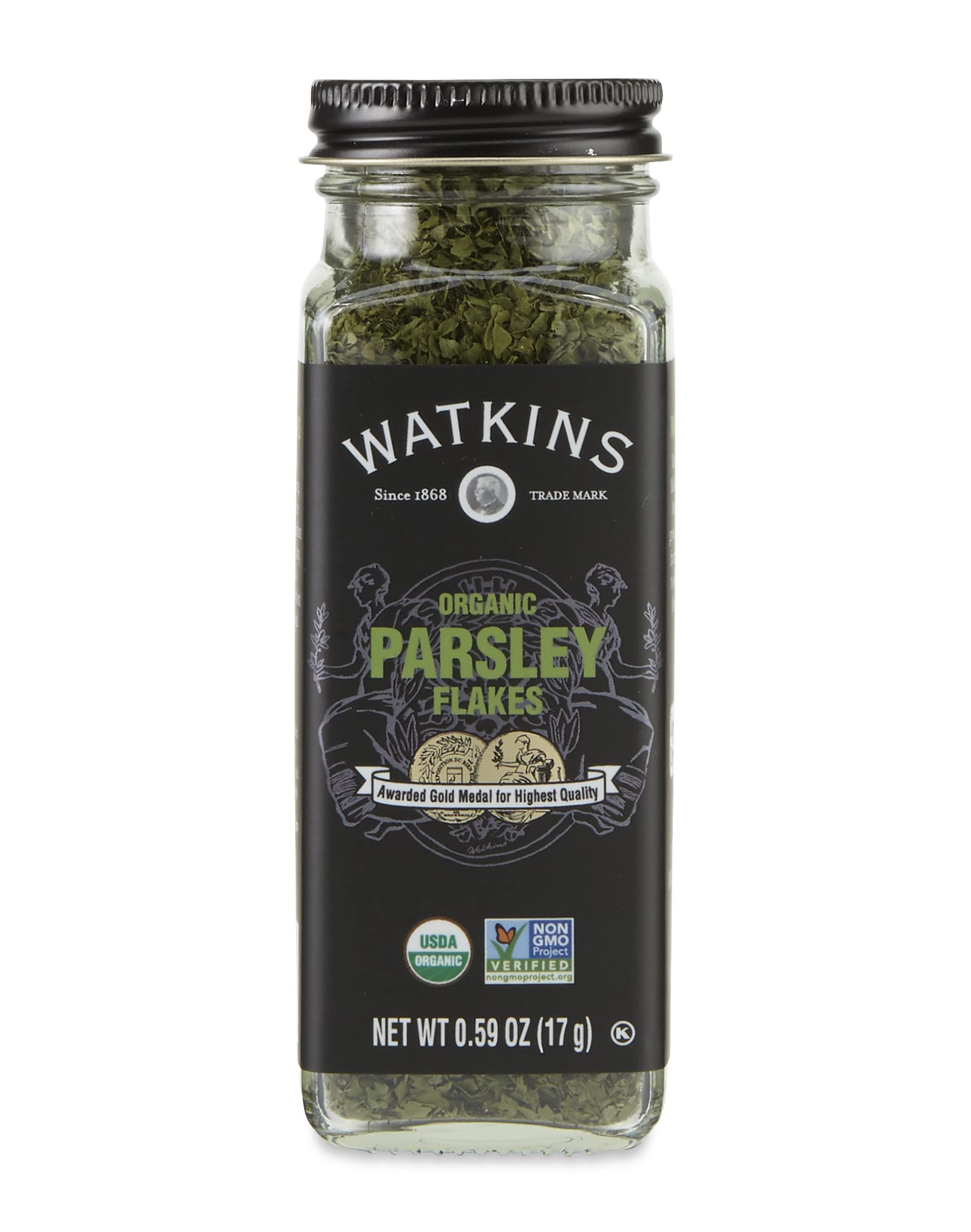 Watkins Gourmet Organic Spice Jar, Parsley Flakes, Non-GMO, Kosher, 0.59 Ounce Jar, 1-Pack
