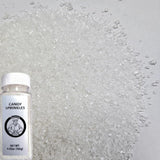 HeDeon&Rles Edible White Sanding Sugar Crystals for Baking 120g/4.23oz Sparkling Sugar Crystals Cake Cupcake Pancake Ice Cream Top Birthday Wedding