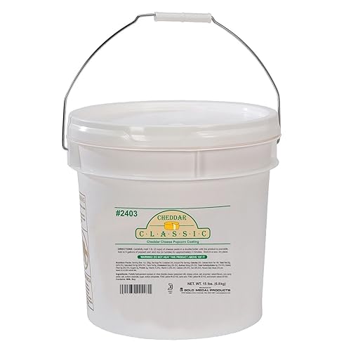 Gold Medal 2403 Cheddar Classic Easy Cheese Popcorn Paste Mix 15 lb. Tub