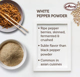 Aiva Ground White Pepper Powder (2 LB Bulk) | A-Grade White Peppercorns for Cooking, Seasoning, and Marinades