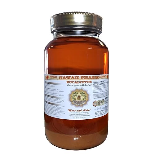 Hawaii Pharm Eucalyptus Liquid Extract, Professional Grade, Small Batch Eucalyptus Globulus Tincture 32 oz