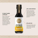 San-J Citrus Tamari Splash Ponzu, Specially Brewed, 10 oz Glass
