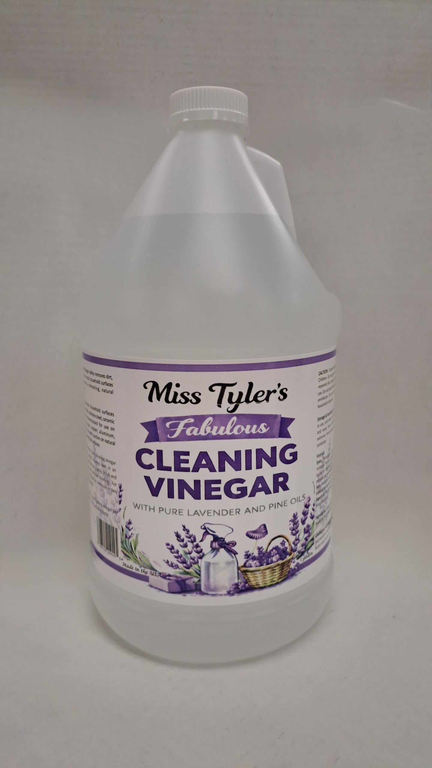 Miss Tyler's Fabulous All Purpose Cleaning Vinegar with Pure Lavender and Pine Oils, 128 Fluid Ounces