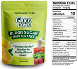 GLUCODOWN, Delicious Lemonade & Tea Mix, Patent Pending Dietary Fiber Formula for Maintenance of Healthy Blood Sugar & Cholesterol, 45 Servings.