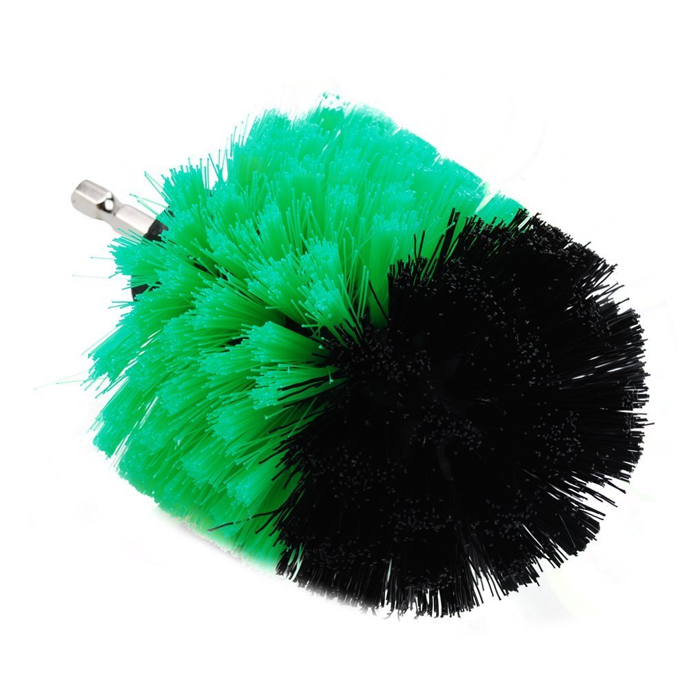 DUOSHIDA Drill Brush Soft Medium Stiff Bristle Powered Scrub Attachments Cleaning Kit for Bathroom Shower Grout Carpet Tires Boats Ceramic Marble