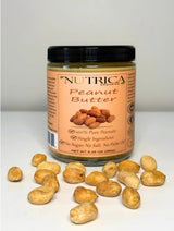 100% Pure Peanut Butter, Single Ingredient, No Salt, No Sugar, No Palm Oil, Double Sealed, No Additives, Vegan, Plant Based Protein, Premium Roasted