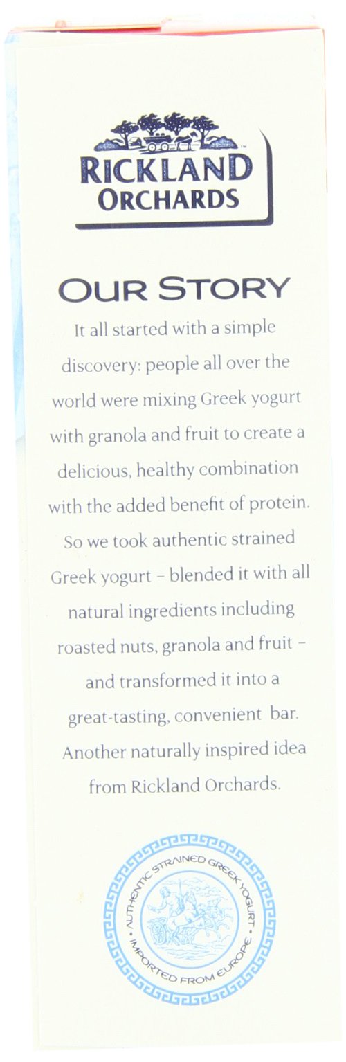 Rickland Orchards Greek Yogurt Covered Granola Bar, Cherri Almond, 1.4 Ounce, 5 Count
