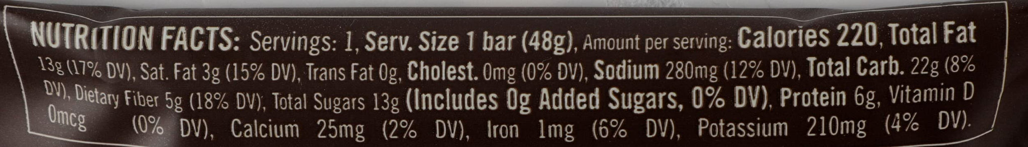Thunderbird Energetica, Food Bar Chocolate Almond Butter Sea Salt, 1.7 Ounce