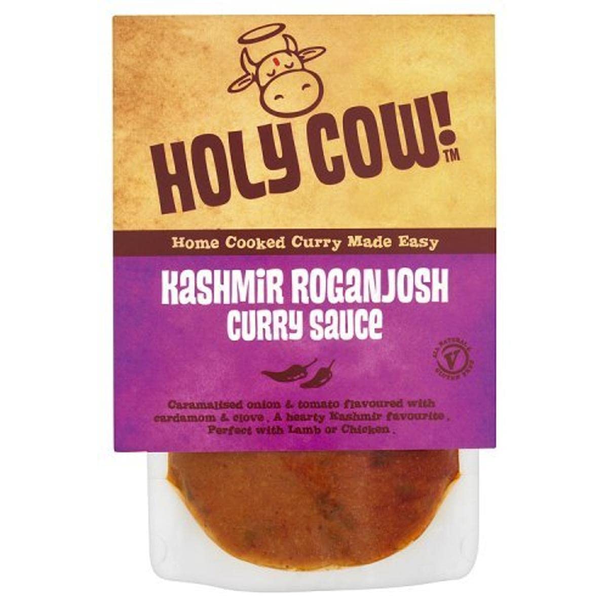 Holy Cow! Curry Sauce Various Flavours Kashmir Roganjosh Curry Sauce 250g