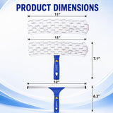 ITTAHO Squeegee and Microfiber Scrubber Combo for Window,Car Windshield,Shower Glass Door Cleaning-Swivel Style(Extension Pole Sold Separately)