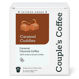 Couple's Coffee Caramel Coffee K-Cups | Gives Back to Military Families | Caramel Cuddles | Gourmet Flavored Ground Coffee with Rich Carmel Flavors |