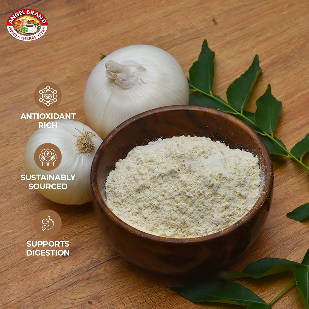Angel Brand Onion Powder 18 oz Bottle - Premium Ground Onion Seasoning for Cooking, Sauces, Marinades, and Dry Rubs - Bold Flavor in Convenient Bulk
