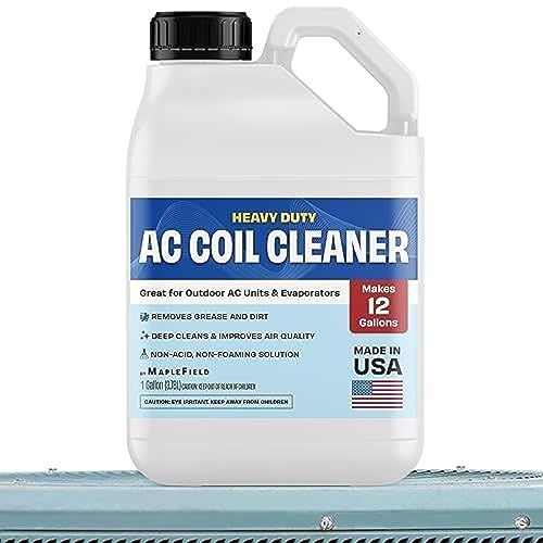 Maplefield Concentrated AC Coil Cleaner - Deep Condenser Coil Cleaning - High-Yield AC Cleaner Concentrate - No-Rinse Formula & Air Conditioner
