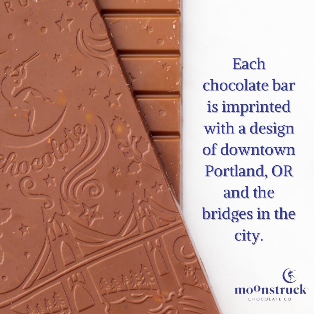 Moonstruck Chocolate Dark Chocolate Bar, 68% Cacao, 3.0oz (Pack of 1)