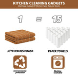 Nialnant 6 Pack Dish Cloths for Washing Dishes, 100% Cotton Reusable Cleaning Rag,Ultra Soft Absorbent, Quick Drying Dish Towels for Kitchen,12x12