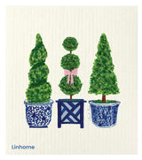 Linhome Garden Collection Swedish Dishcloth, Reusable Paper Towel, Super Absorbent Cellulose Sponge, Kitchen Cleaning Cloth, Washable & Compostable