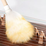 Wool Lambswool Cleaning Brush Duster,Wood Handle,Hanging Rope,Anti-Static,Comfortable Grips, for Piano,Guitar and Other Stringed Instruments