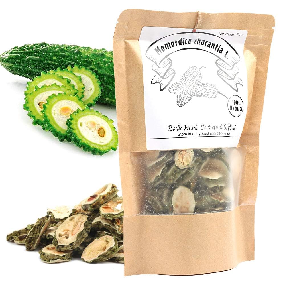 EidolonGreen Organic Dried Bitter Melon Slices (Ku Gua/??) - Premium Sun-Dried Organic Botanical Raw Material, Botanical Specimen & Ancient Herbal