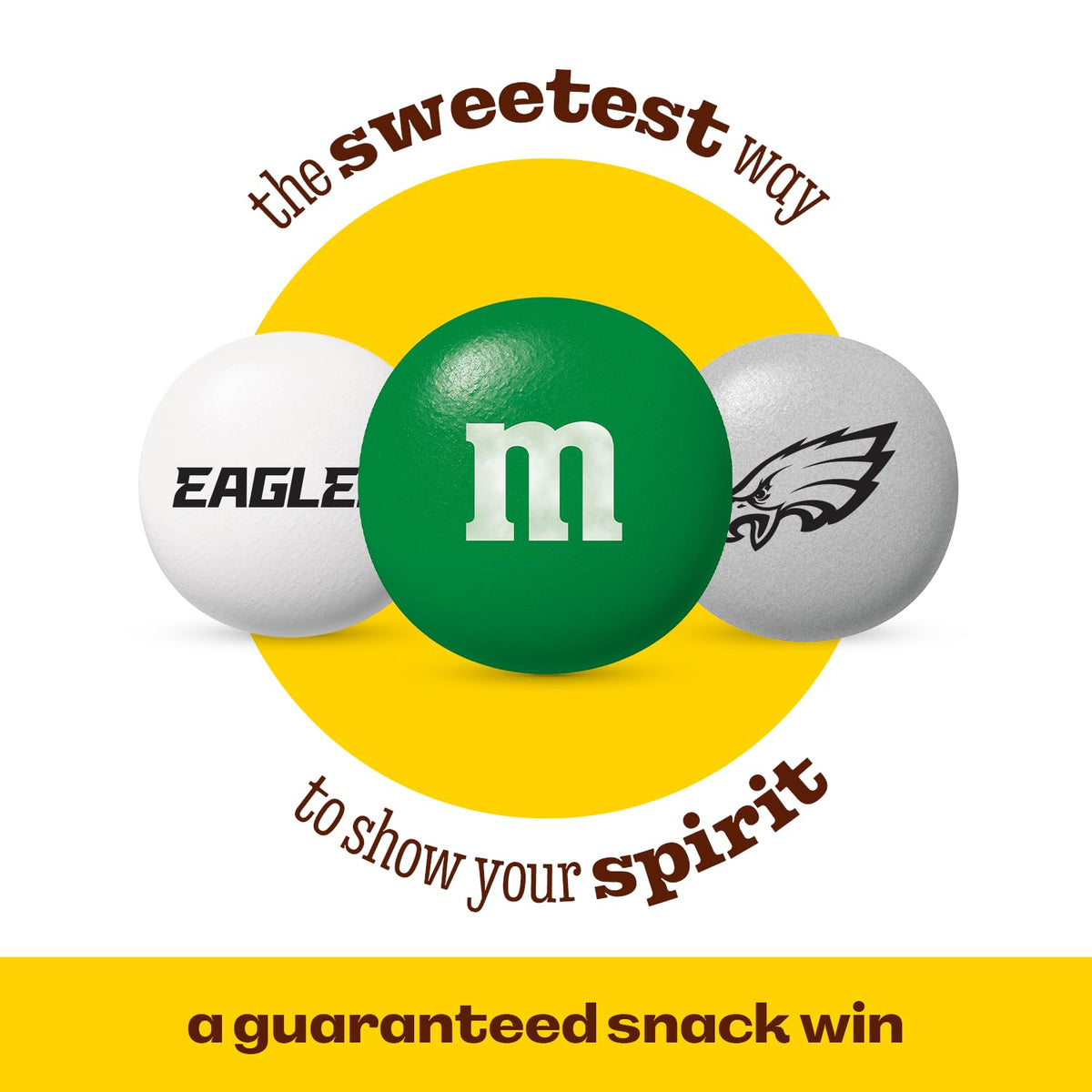 M&M'S NFL Philadelphia Eagles Milk Chocolate Gift Jar, 12.7 oz