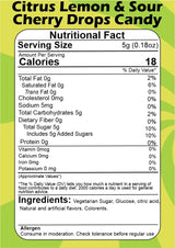 SMIBZE Natural Citrus Lemon & Sour Cherry Drops Candy 150 GM (Pack of 1) SMIBZE