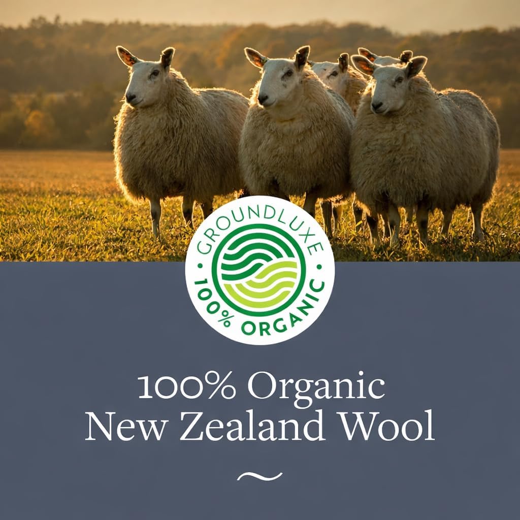 Premium New Zealand Wool Dryer Balls - 6-Pack, 100% Organic, Hand-Felted, Reusable, Reduce Drying Time - Natural Fabric Softening, Wrinkle & Static