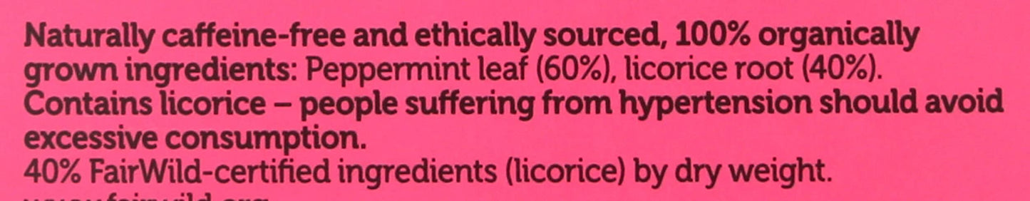 Pukka Organic Herbal Tea Peppermint & Licorice 20 Tea Bags