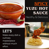 Mr. Flavor Yuzu Hot Sauce - Exotic Citrus Blend for Gourmet Dishes, Subtle Heat, Perfect for Seafood & Cocktails, 5oz