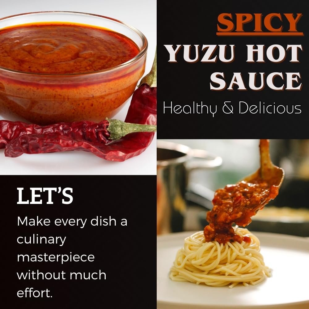 Mr. Flavor Yuzu Hot Sauce - Exotic Citrus Blend for Gourmet Dishes, Subtle Heat, Perfect for Seafood & Cocktails, 5oz