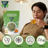 Premium Loose Horsetail Tea 4oz (TE COLA DE CABALLO) | Makes 30+ tea cups | Shave Grass Resealable Bag | Crafted By Nature 100% All Natural.