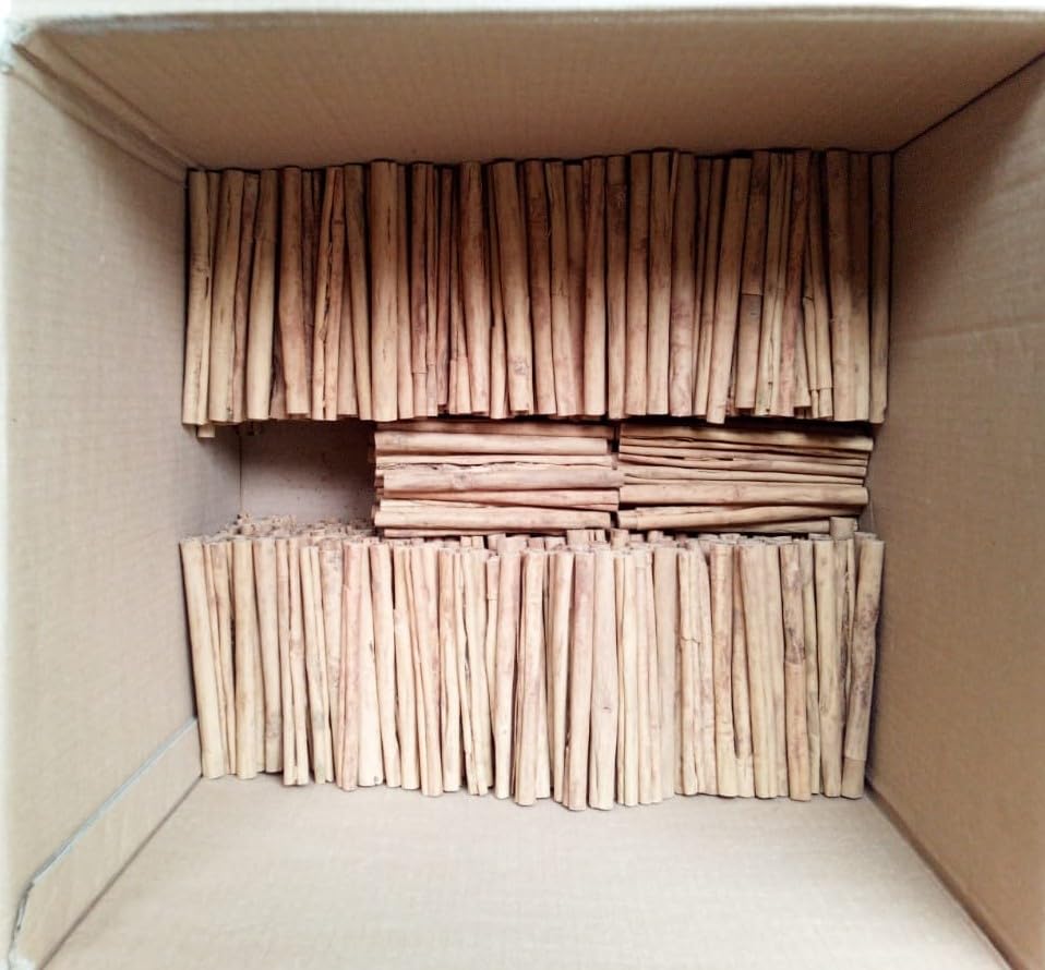 10 lb of organic Ceylon Cinnamon sticks, 7 inches long, chemical-free, and 100% natural. These are premium quality True Cinnamon (Cinnamomum Verum)
