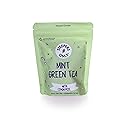 Steepers Only Mint Green Tea + Superfoods Herbal Green Tea Blend - Lemon & Mint, 10 Biodegradable Pyramid Bags, Refreshing & Antioxidant-Rich