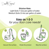Poz Clenz Marble & Stone Floor Cleaner | Concentrated Daily Formula (1 Gallon) | pH Neutral, Streak-Free | Safe for Marble, Travertine, Limestone