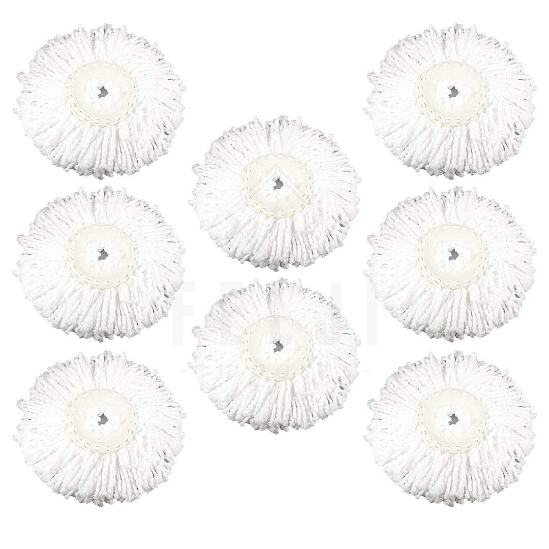 8 Pack Felji Microfiber Replacement Mop Pads Fit Hurricane PRO 360 Rotating Spin Magic