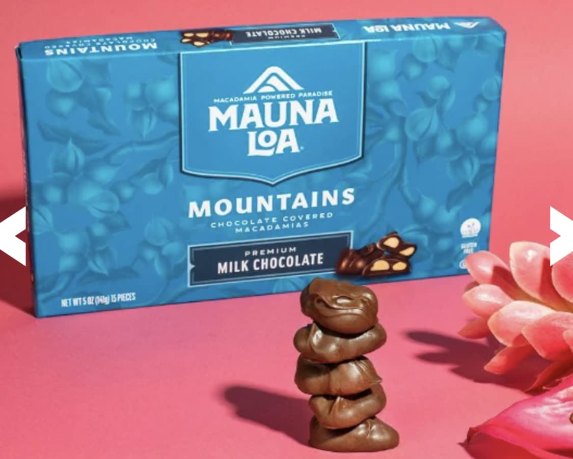 Mountains Milk Chocolate Covered Macadamia Nuts