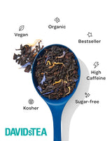 DAVIDsTEA Organic Cream of Earl Grey Loose Leaf Tea, Premium Black Tea with Bergamot and Vanilla, 4 oz / 113 g