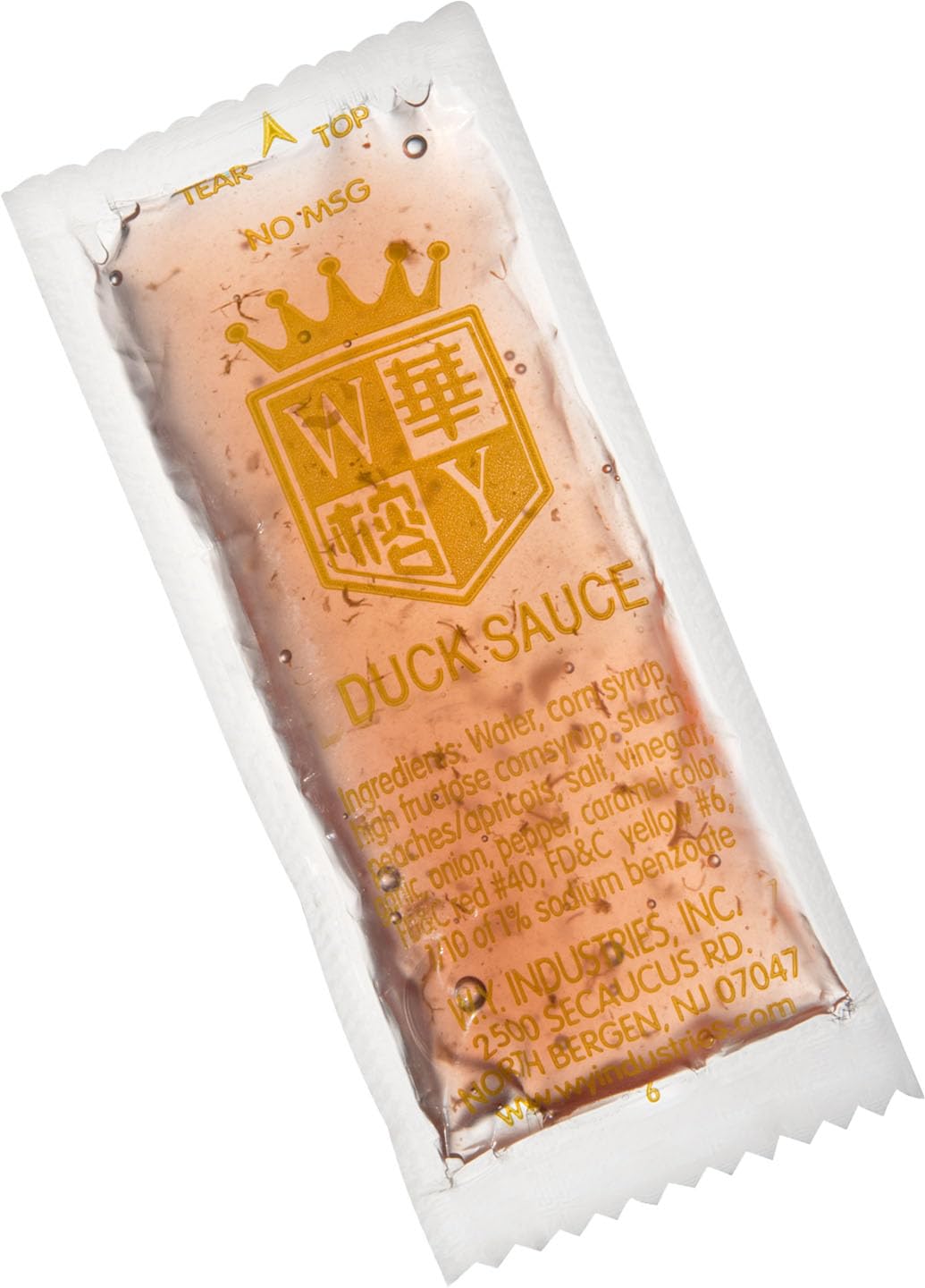 Premium Duck Sauce Packets - Authentic Sweet & Sour Condiment - No MSG Added - Single Serve Individual Sachets for Takeout, Lunch, and Dipping (50