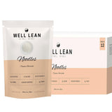 Well Lean Organic Konjac Shirataki Noodles, 12-Pack (24 Serving), Gluten-Free, Keto-Friendly, Low Carb, Low Calorie, 100% Plant-Based, 5 Cal, 2g Carbs
