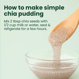 Sanar Naturals Chia Seeds | High Fiber, Omega 3 Superfood for Smoothies Oatmeal & Baking | Raw Black Chia Seeds, GLP-1 Support, Vegan, Non GMO, Gluten